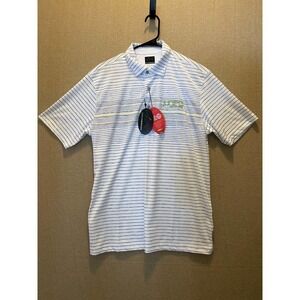 Greg Norman Polo Men's Medium Blue Striped